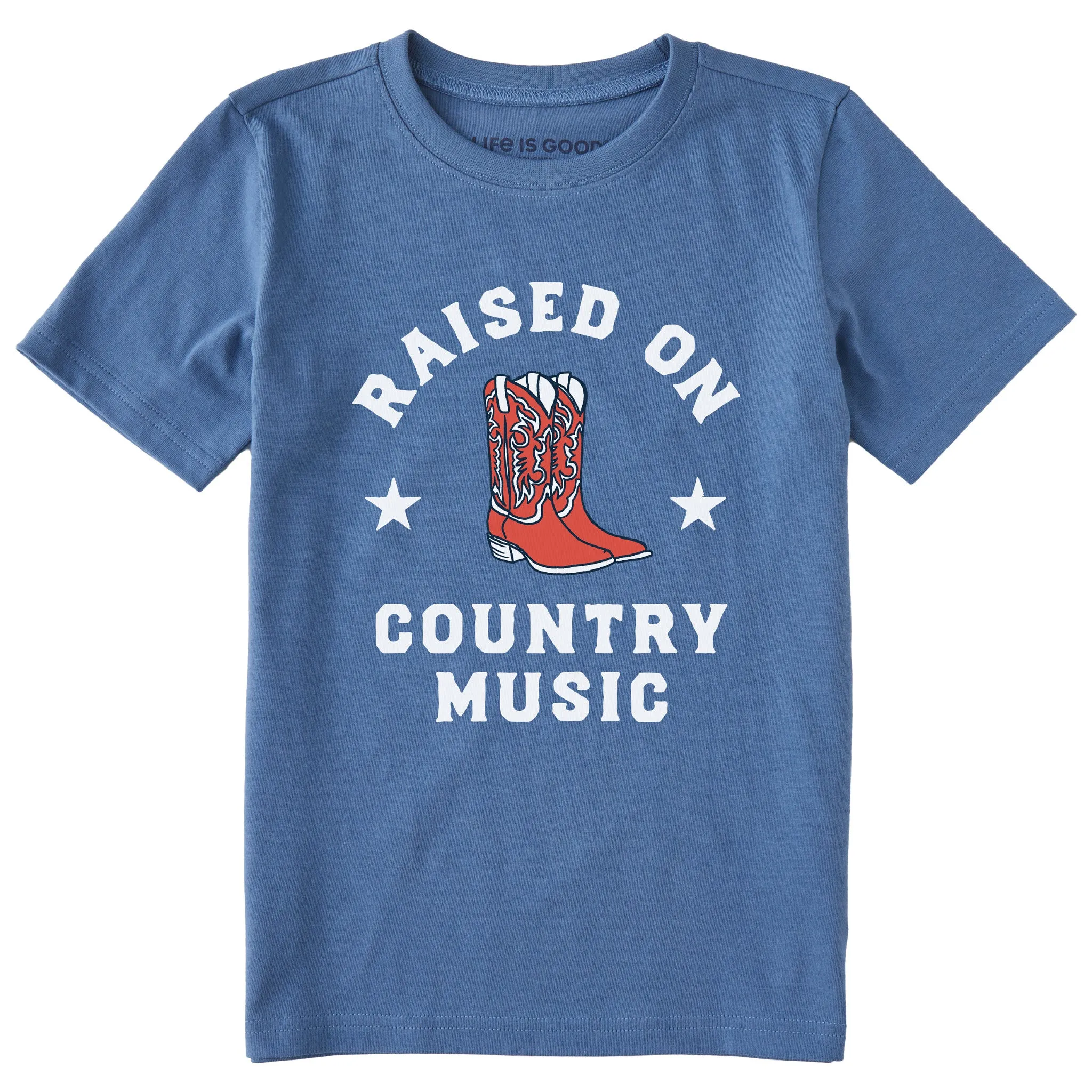 Kids Raised on Country Music Short Sleeve Crusher Tee Life is Good