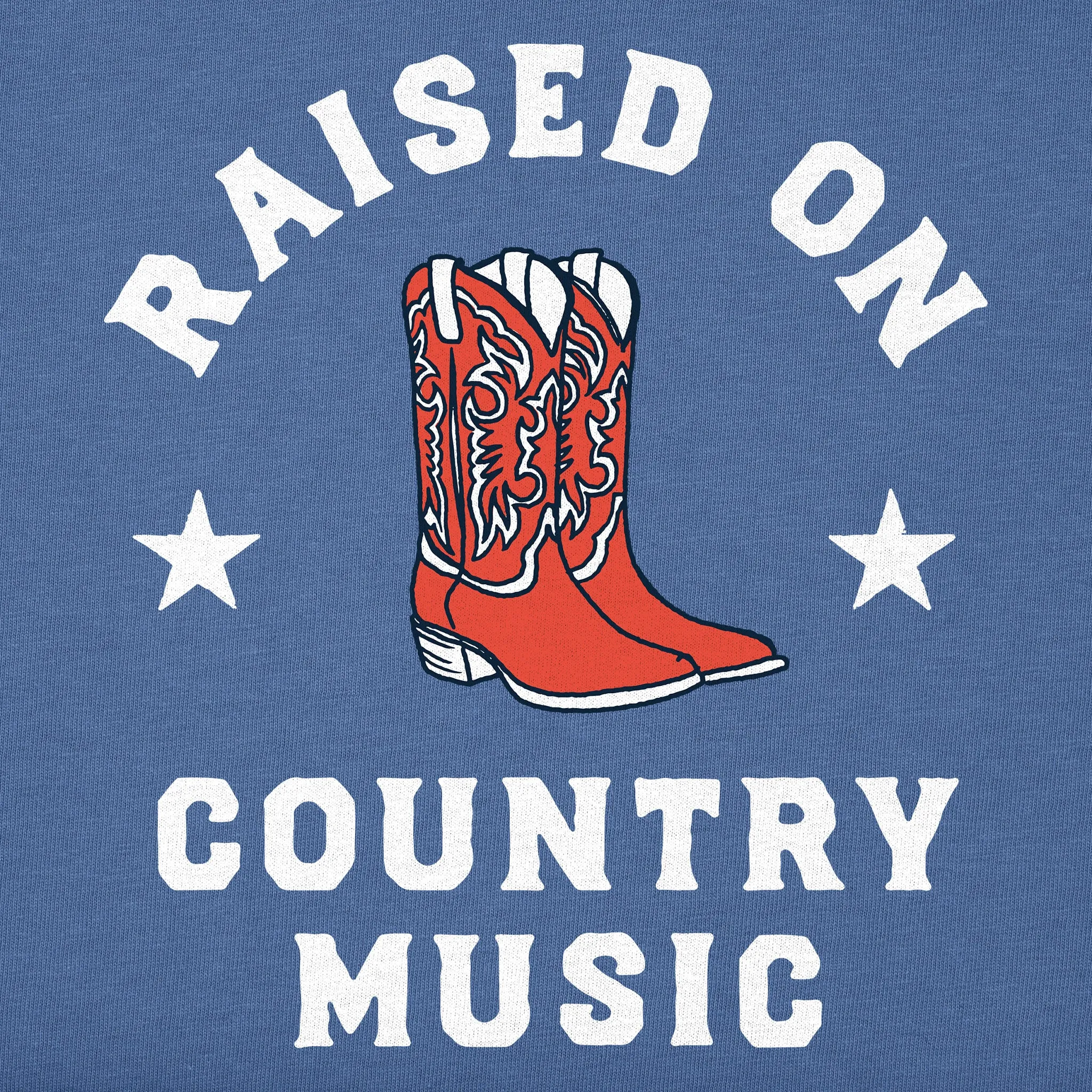Kids Raised on Country Music Short Sleeve Crusher Tee Life is Good
