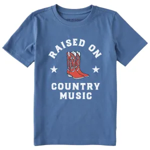 Kids Raised on Country Music Short Sleeve Crusher Tee Life is Good