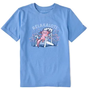 Kids Relaxalotl Adirondack Short Sleeve Crusher Tee Life is Good
