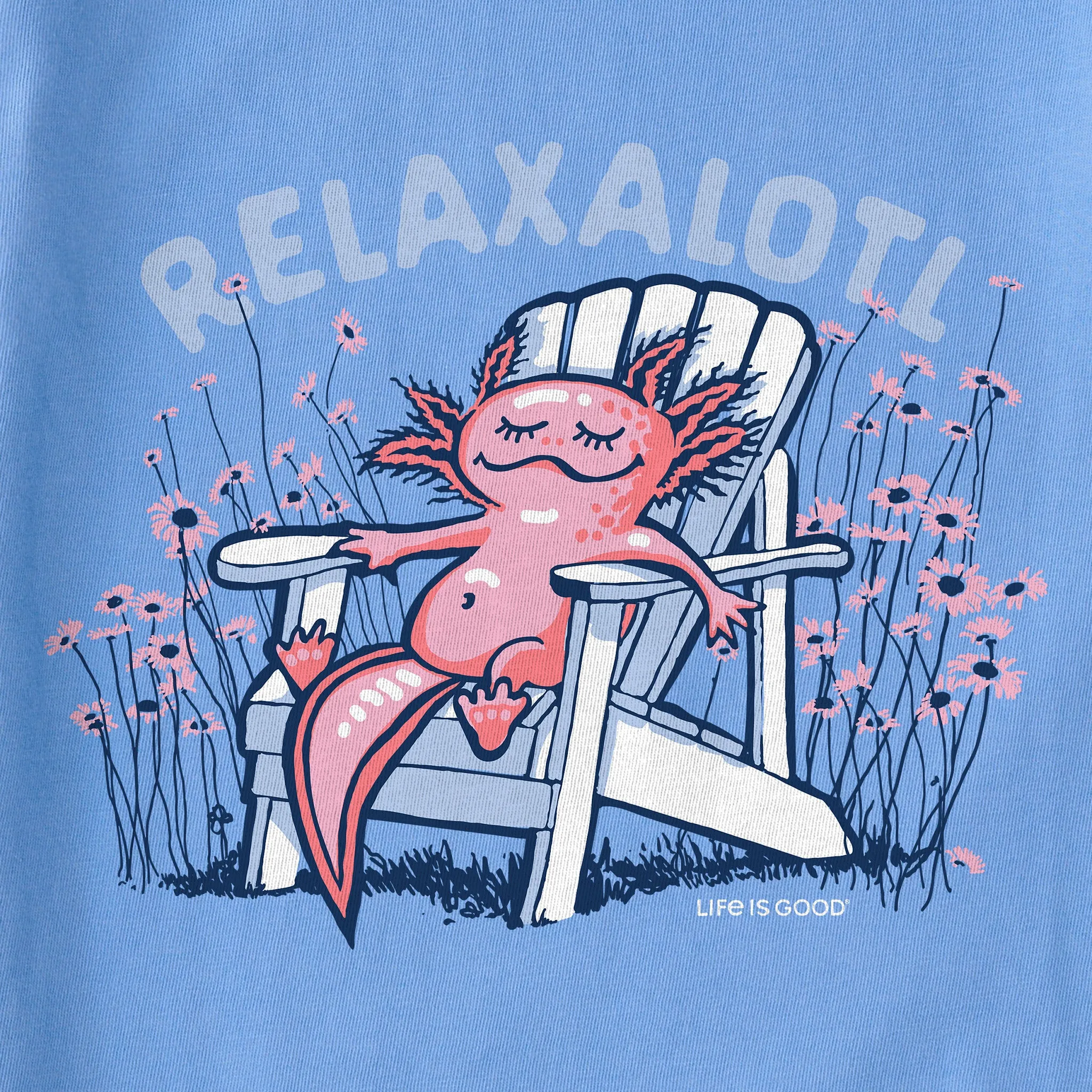 Kids Relaxalotl Adirondack Short Sleeve Crusher Tee Life is Good