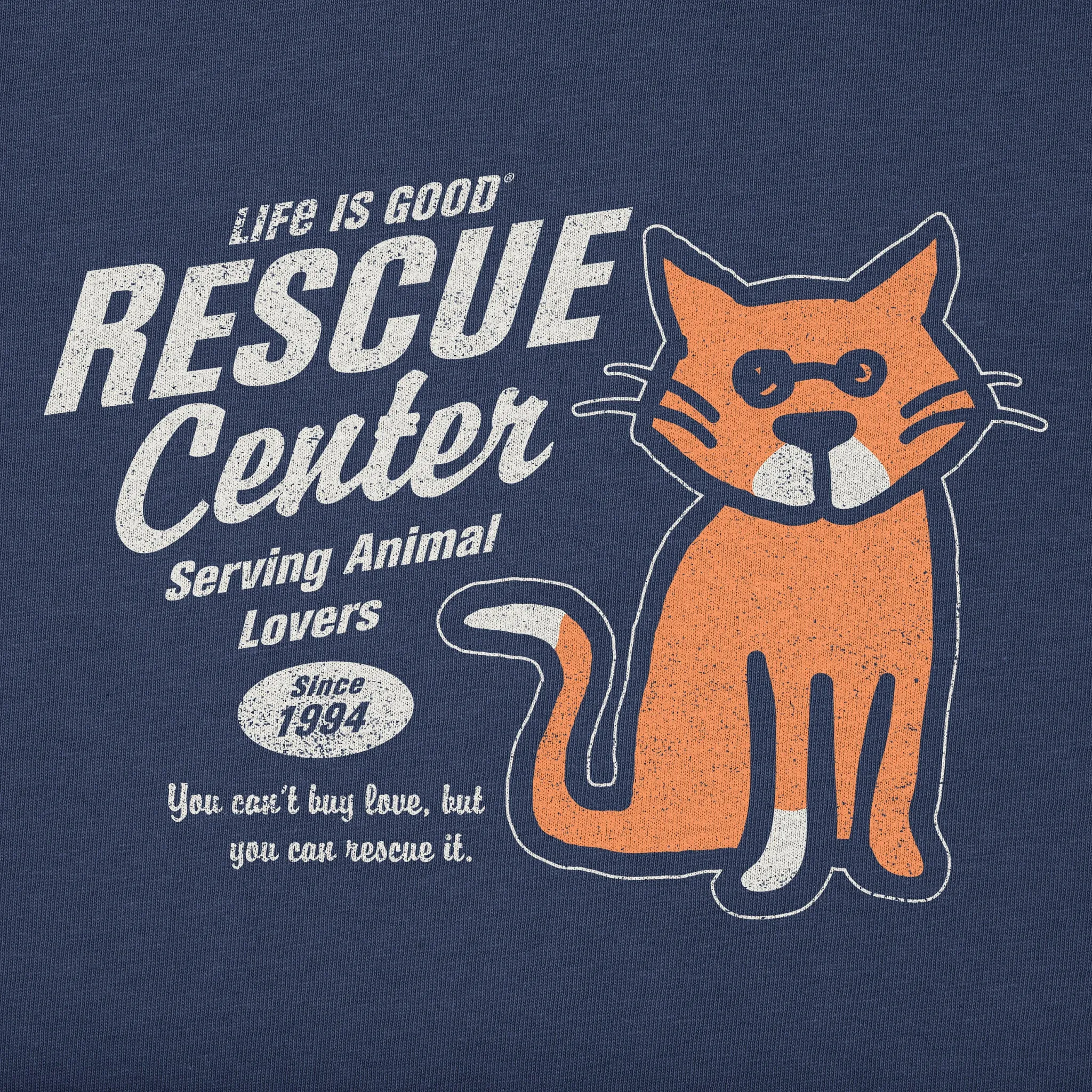 Kids Rescue Center Al Short Sleeve Crusher Tee Life is Good