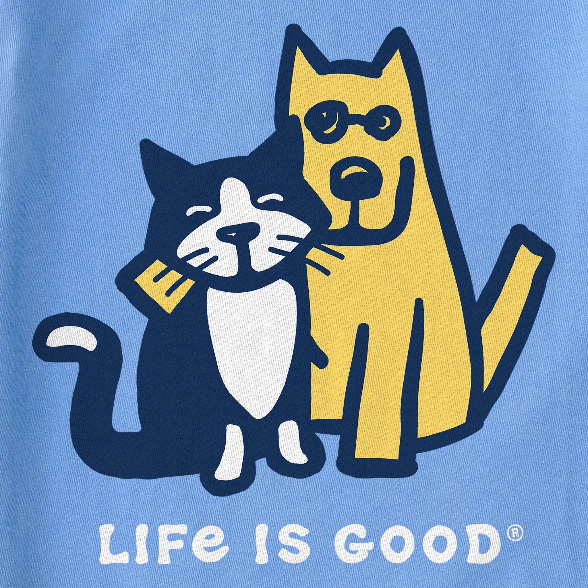 Kids Rocket & Tux Hug Short Sleeve Crusher Tee Life is Good