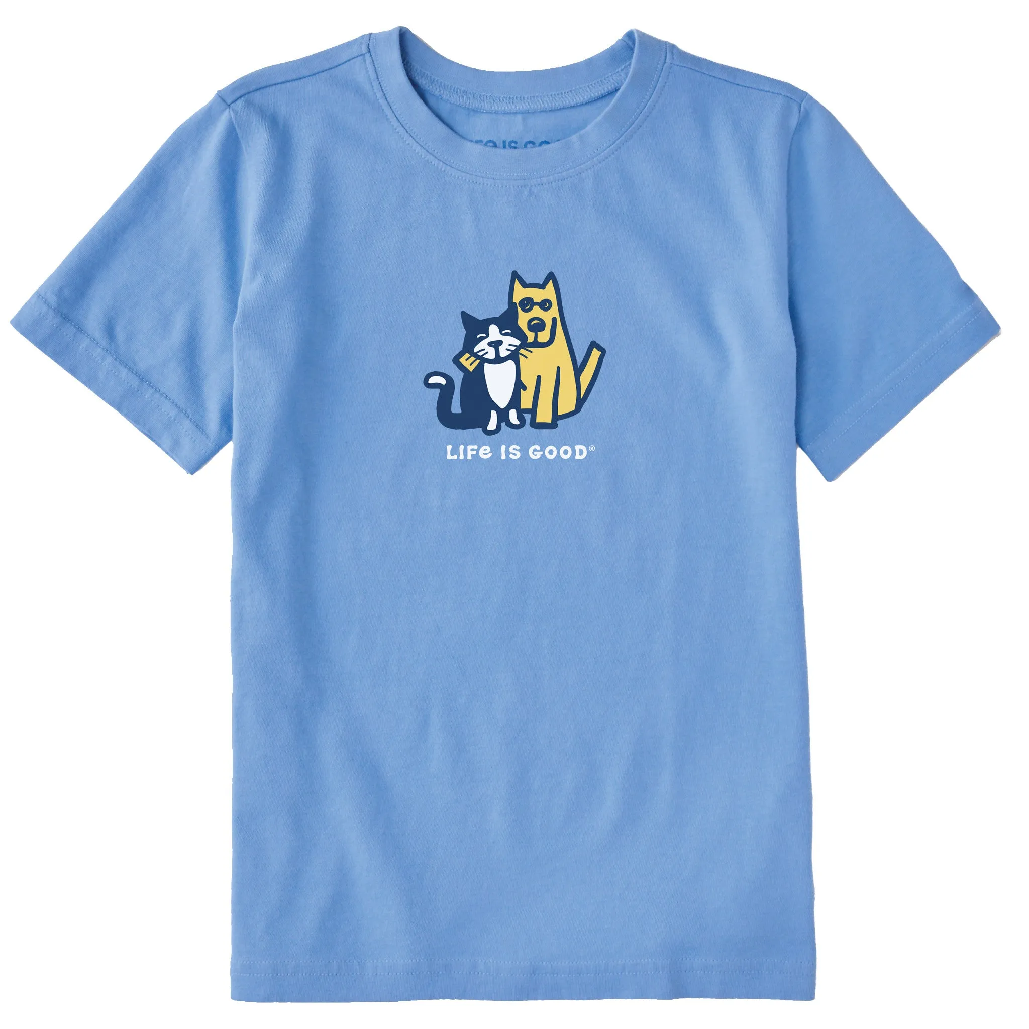 Kids Rocket & Tux Hug Short Sleeve Crusher Tee Life is Good