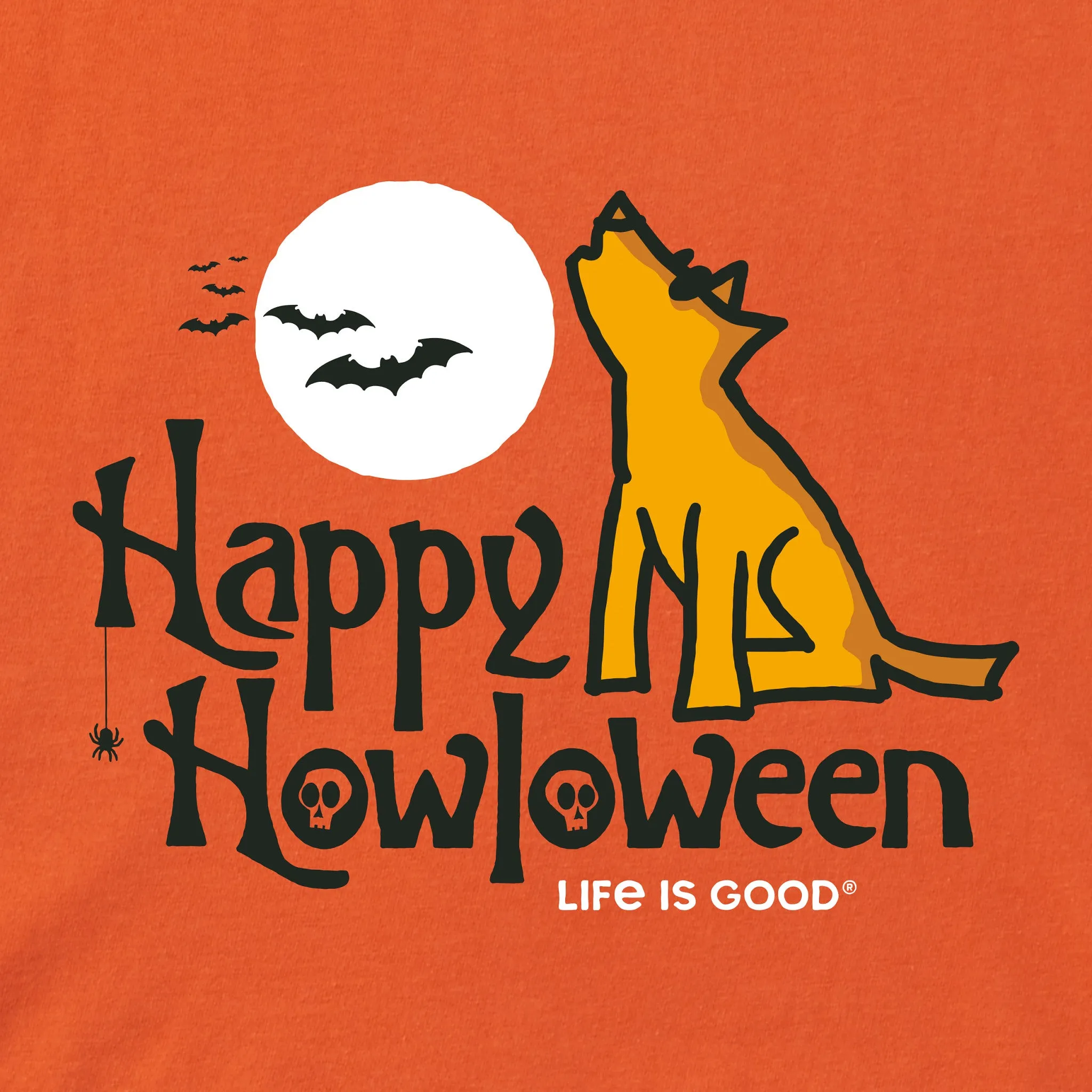 Kids Rocket Happy Howloween Short Sleeve Crusher Tee Life is Good