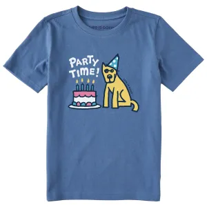 Kids Rocket Party Time Short Sleeve Crusher Tee Life is Good