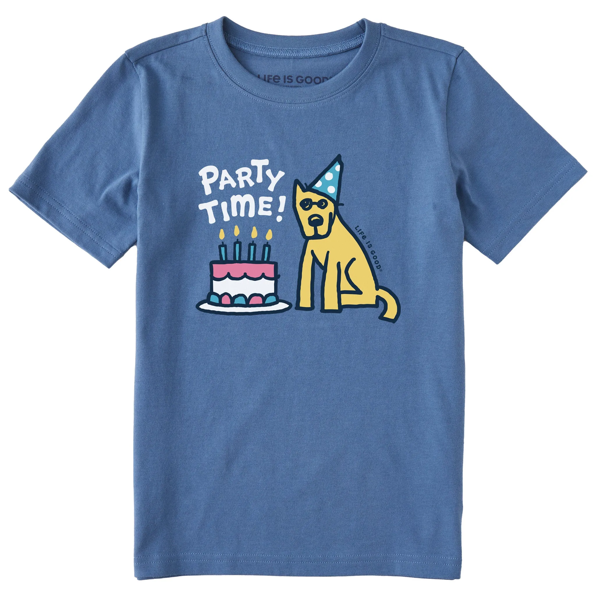 Kids Rocket Party Time Short Sleeve Crusher Tee Life is Good