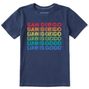 Kids San Diego Spectrum Short Sleeve Crusher Tee Life is Good