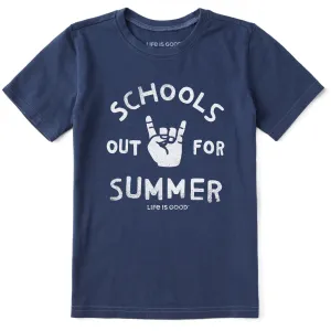 Kids School's Out For Summer Short Sleeve Crusher Tee Life is Good
