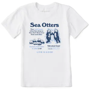 Kids Sea Otters Hold Hands Short Sleeve Crusher Tee Life is Good