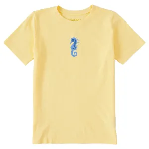 Kids Seahorse Mini Short Sleeve Crusher Tee Life is Good