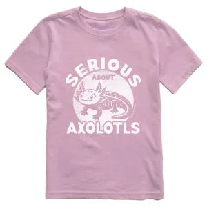 Kids Serious About Axolotls Short Sleeve Crusher Tee Life is Good