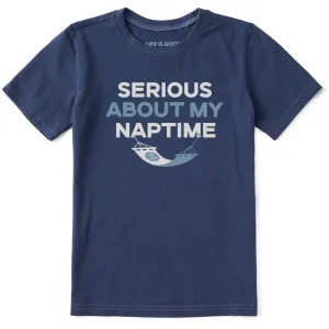 Kids Serious About My Naptime Short Sleeve Crusher Tee Life is Good
