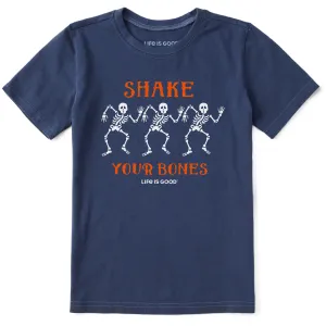 Kids Shake your Bones Skeletons Short Sleeve Crusher Tee Life is Good