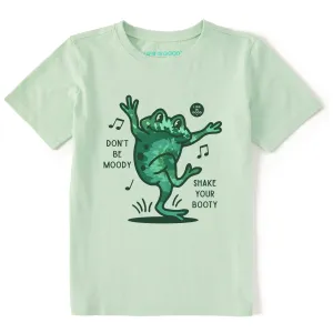 Kids Shake Your Booty Frog Tie Dye Short Sleeve Crusher Tee Life is Good