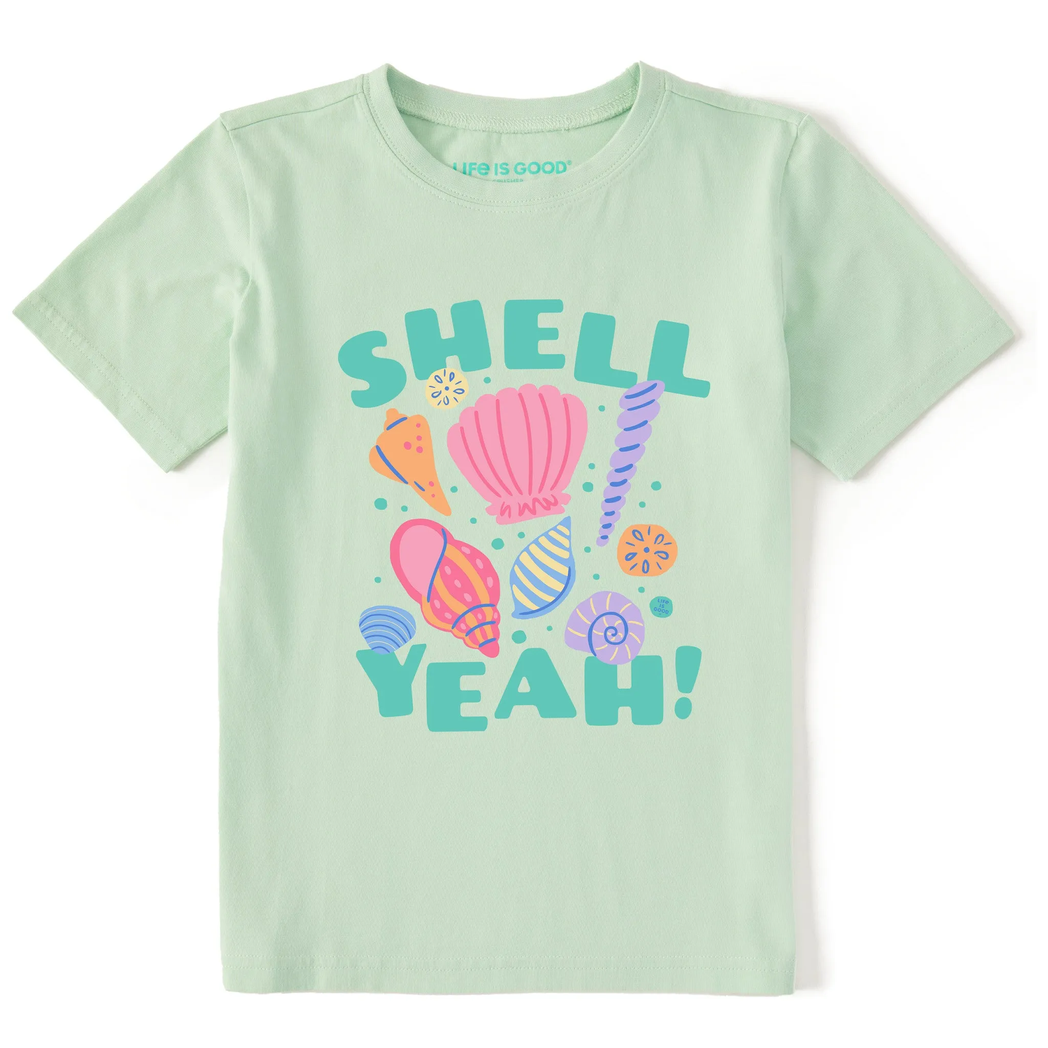 Kids Shell Yeah Medley Short Sleeve Crusher Tee Life is Good