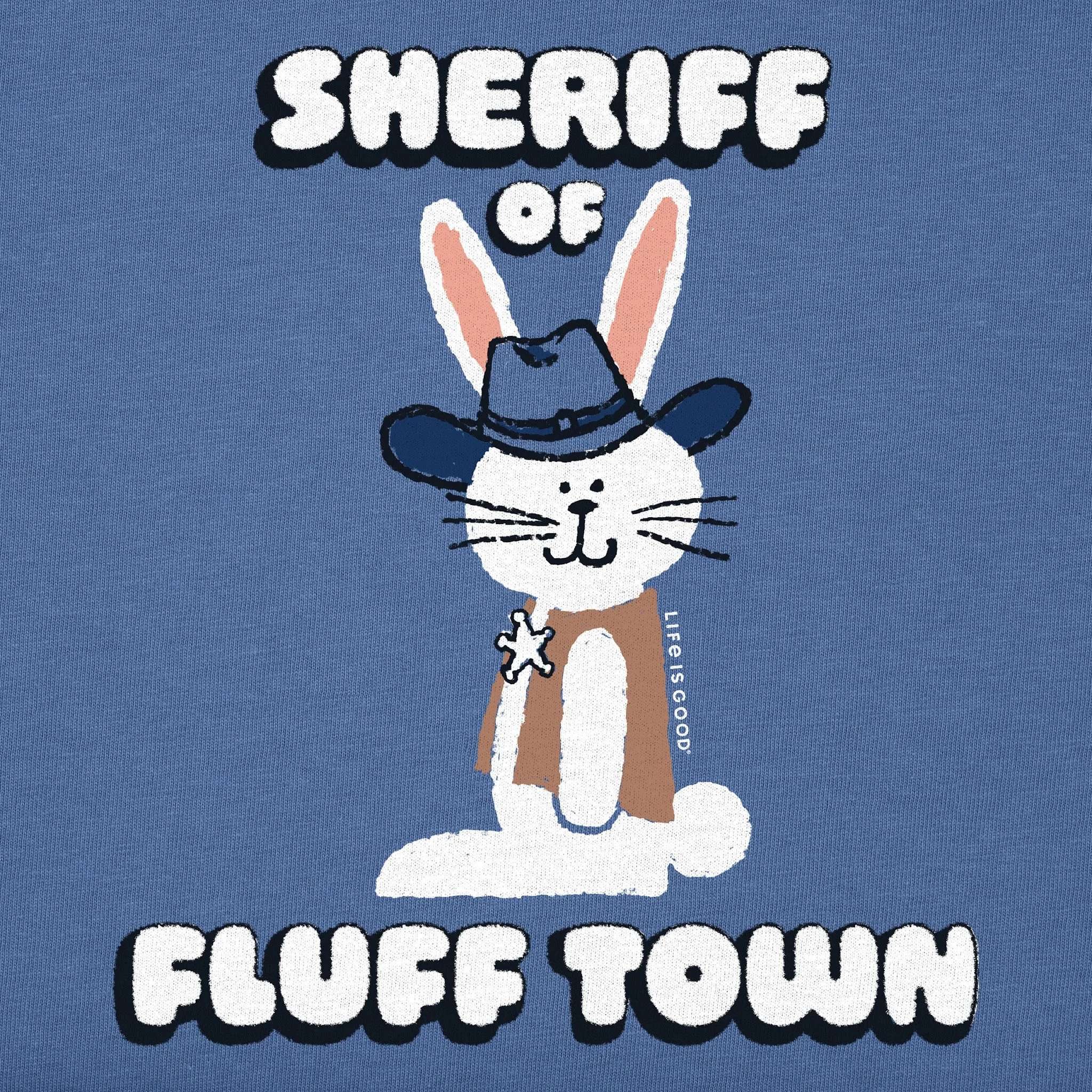 Kids Sheriff of Fluff. Town Short Sleeve Crusher Tee Life is Good