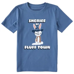 Kids Sheriff of Fluff. Town Short Sleeve Crusher Tee Life is Good