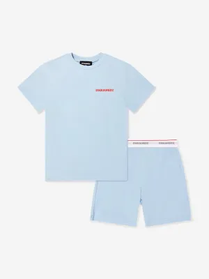 Kids Short Pyjama Set in Blue