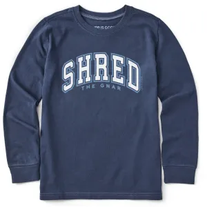 Kids Shred the Gnar Arch Long Sleeve Crusher Tee Life is Good