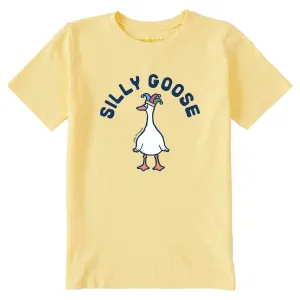 Kids Silly Goose Hat Short Sleeve Crusher Tee Life is Good