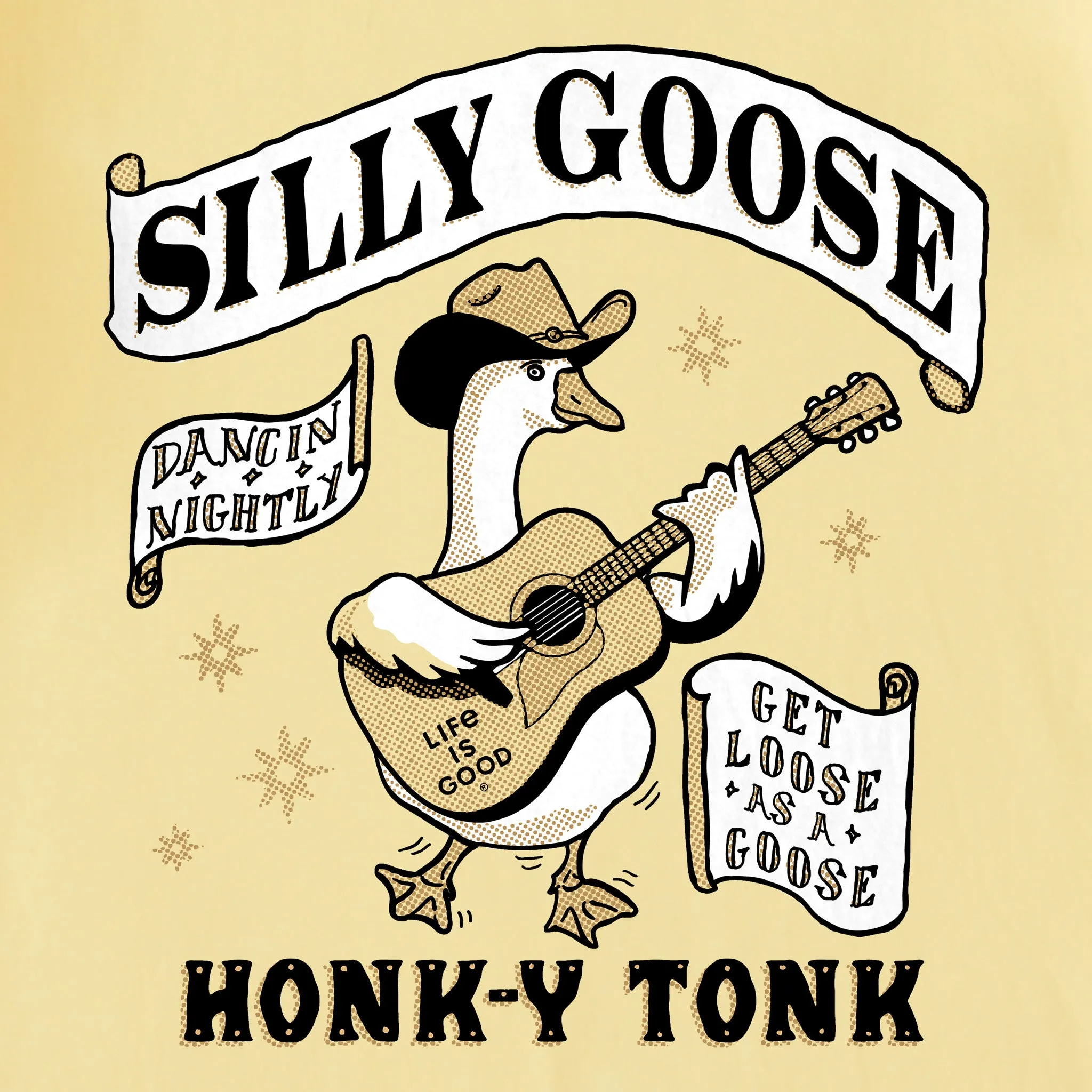 Kids Silly Goose Honk-y Tonk Short Sleeve Crusher Tee Life is Good