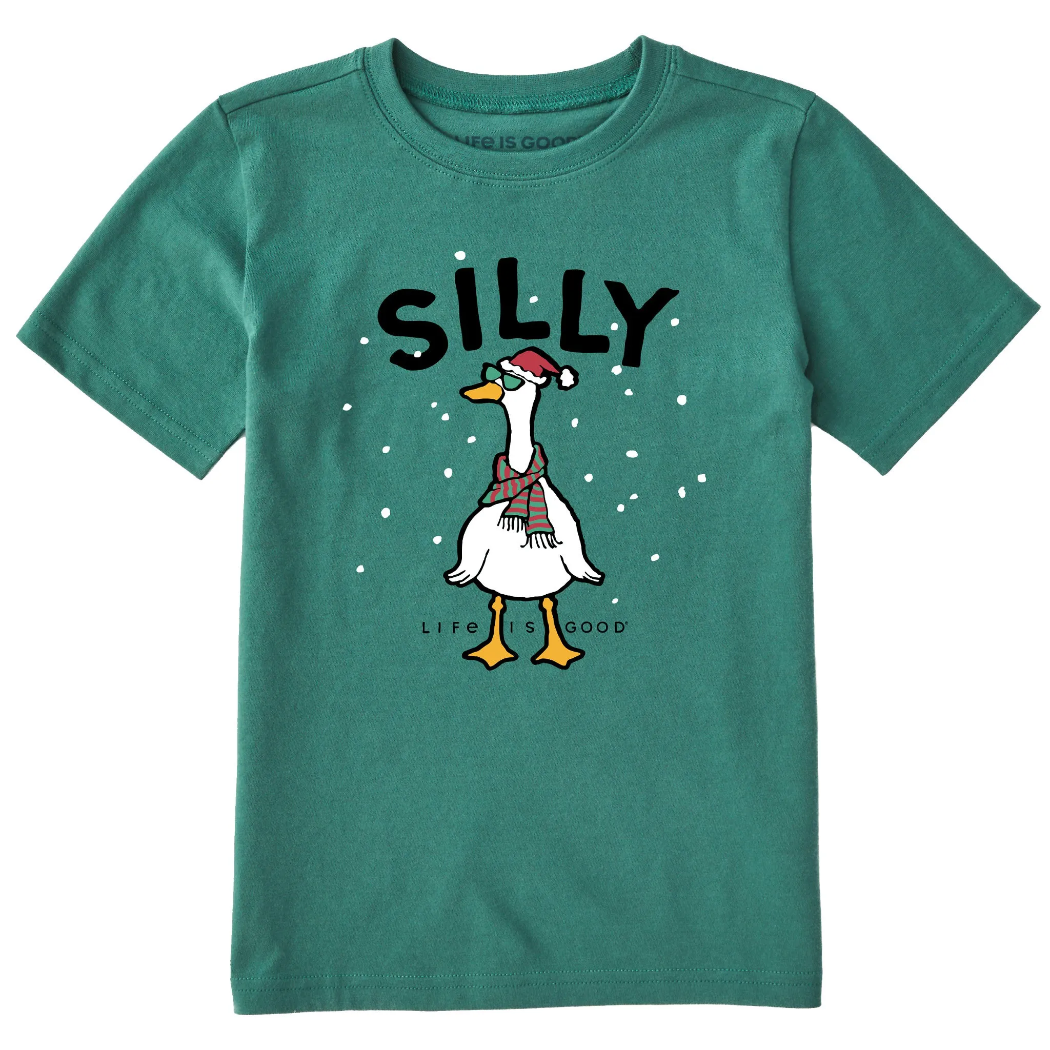 Kids Silly Goose Short Sleeve Crusher Tee Life is Good