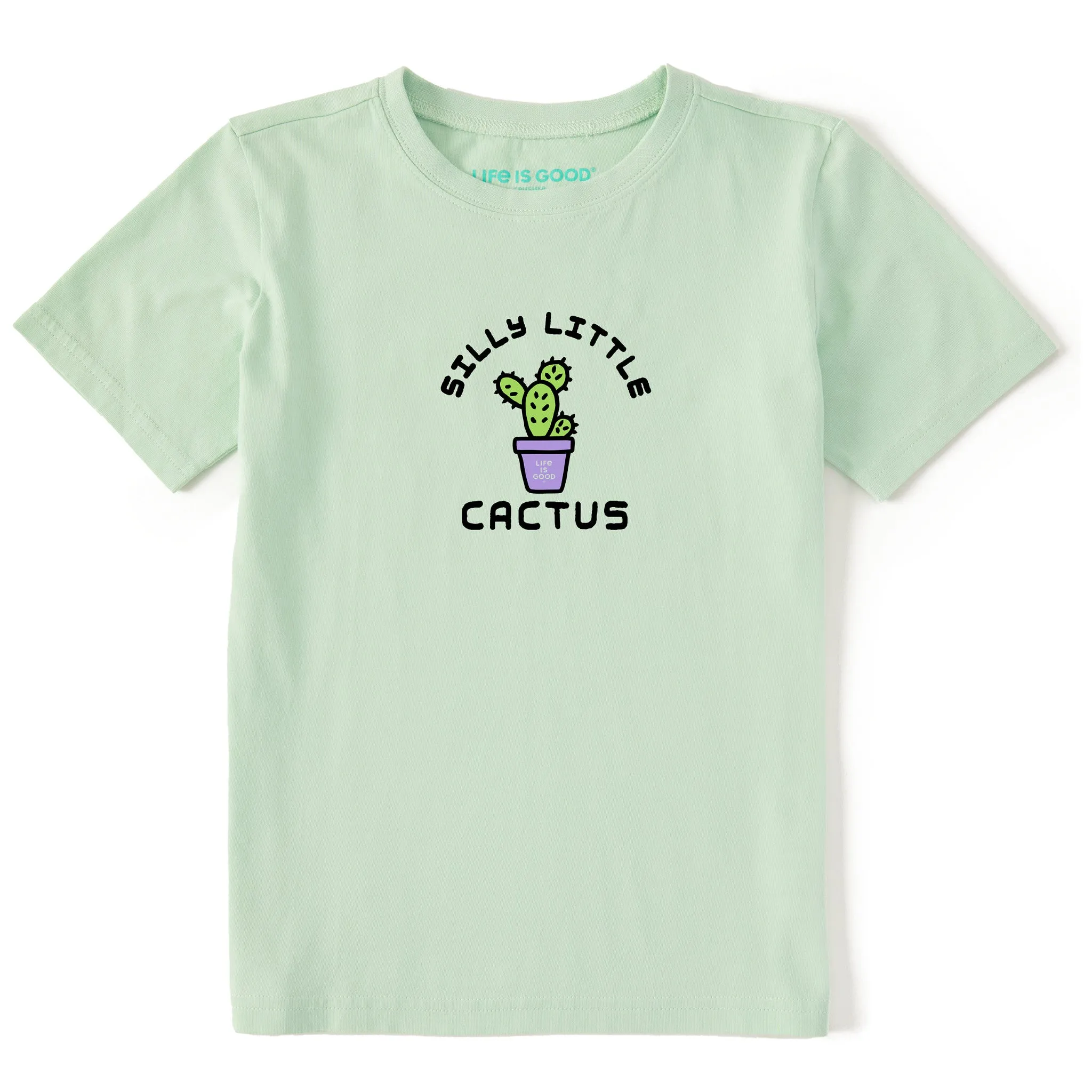Kids Silly Little Cactus Short Sleeve Crusher Tee Life is Good