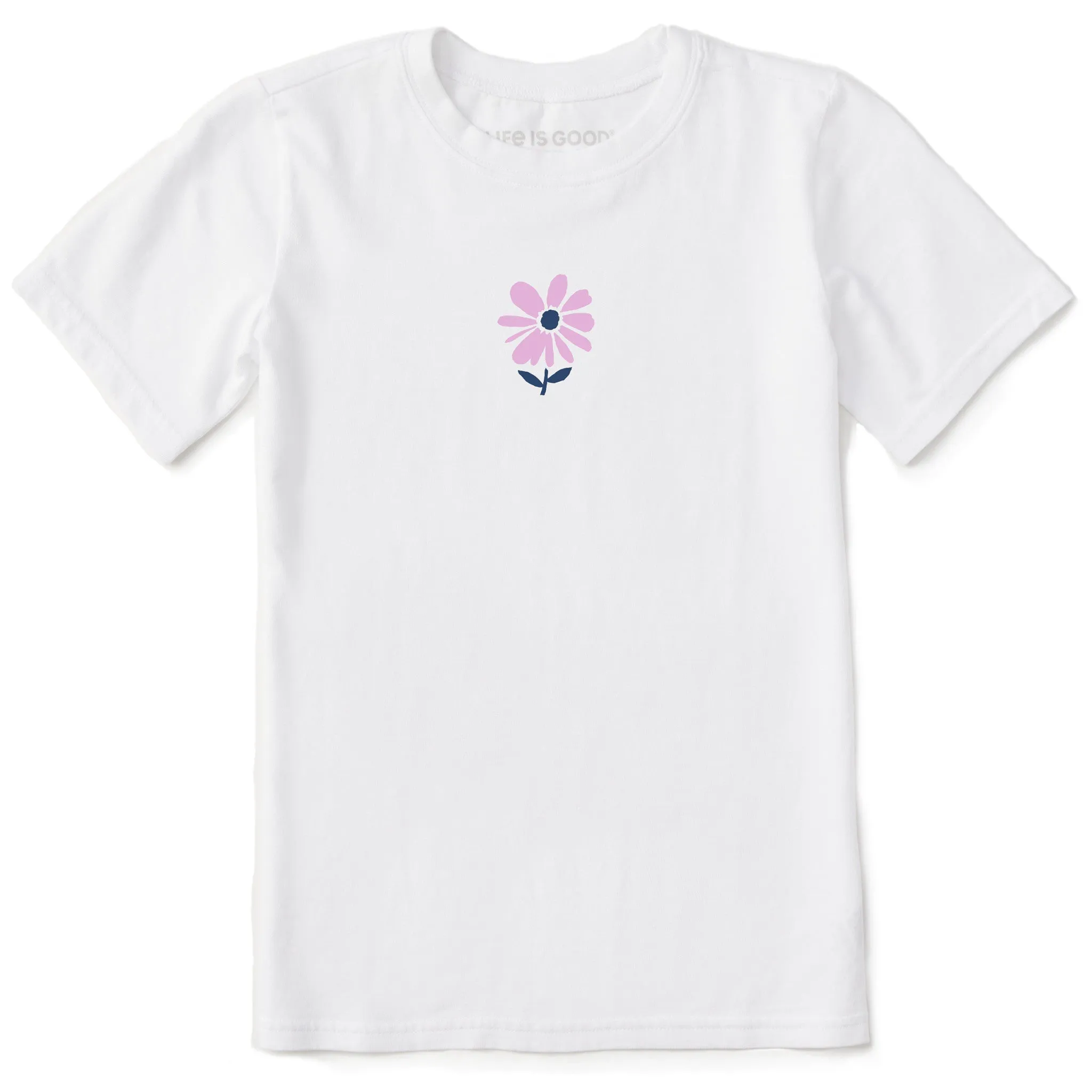 Kids Single Daisy Mini Short Sleeve Crusher Tee Life is Good