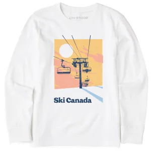Kids Ski Canada Long Sleeve Crusher Tee Life is Good