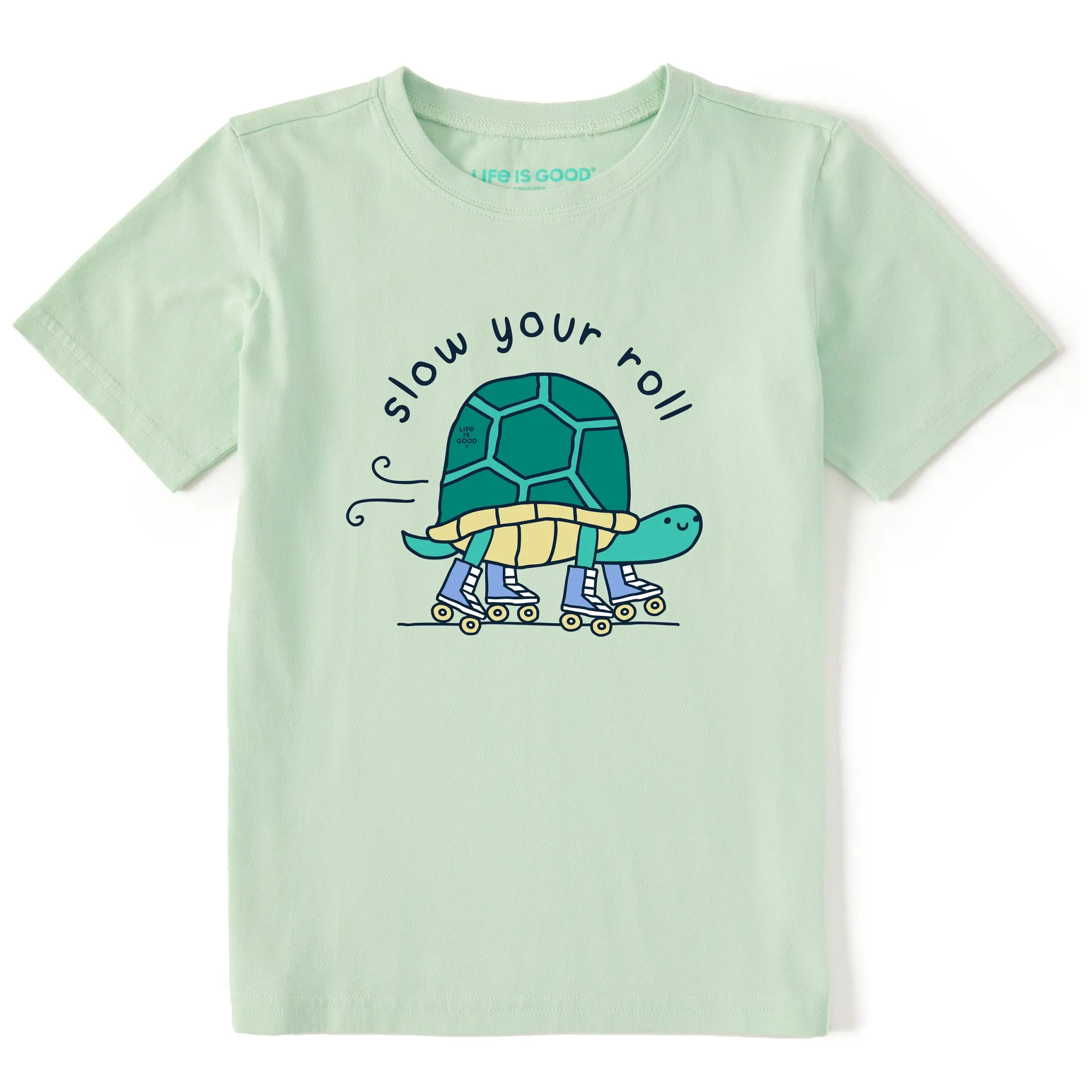 Kids Slow Your Roll Turtle Short Sleeve Crusher Tee Life is Good