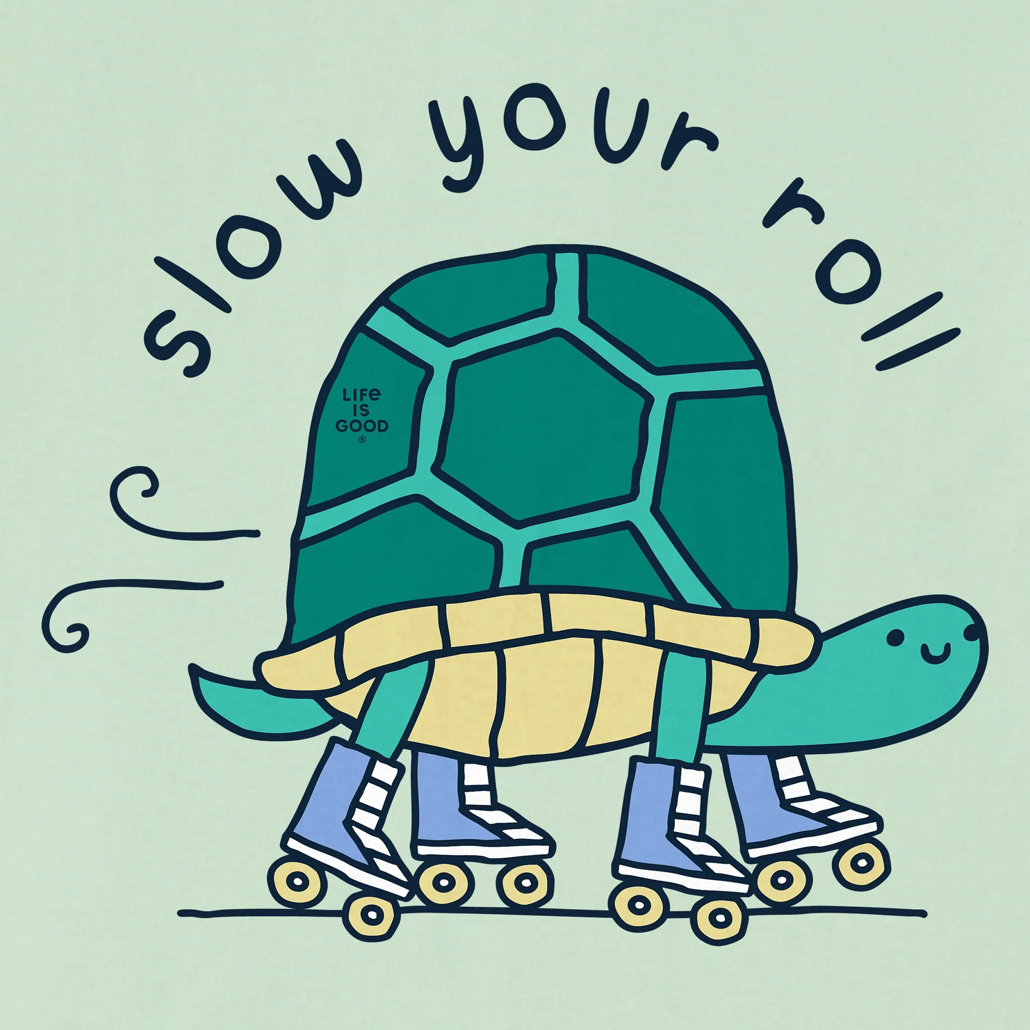Kids Slow Your Roll Turtle Short Sleeve Crusher Tee Life is Good
