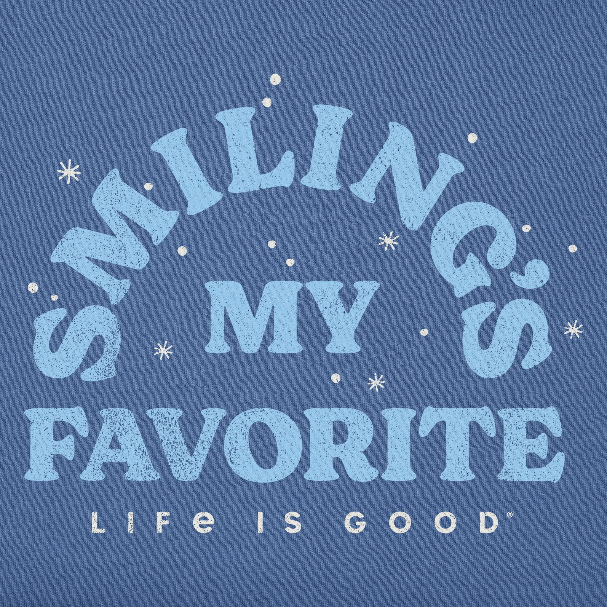Kids Smiling's My Favorite Short Sleeve Crusher Tee Life is Good