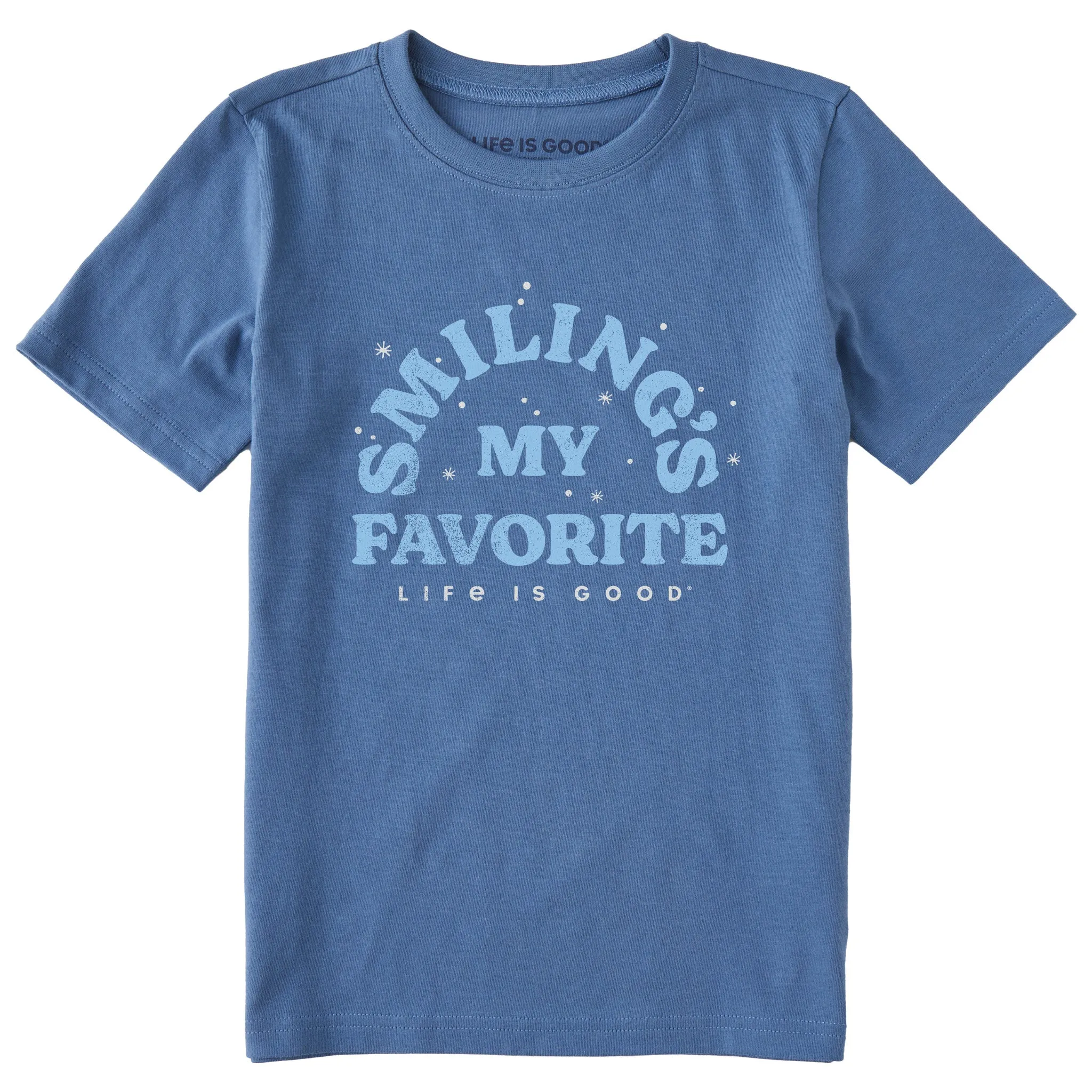 Kids Smiling's My Favorite Short Sleeve Crusher Tee Life is Good