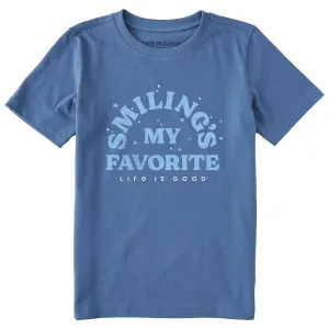 Kids Smiling's My Favorite Short Sleeve Crusher Tee Life is Good