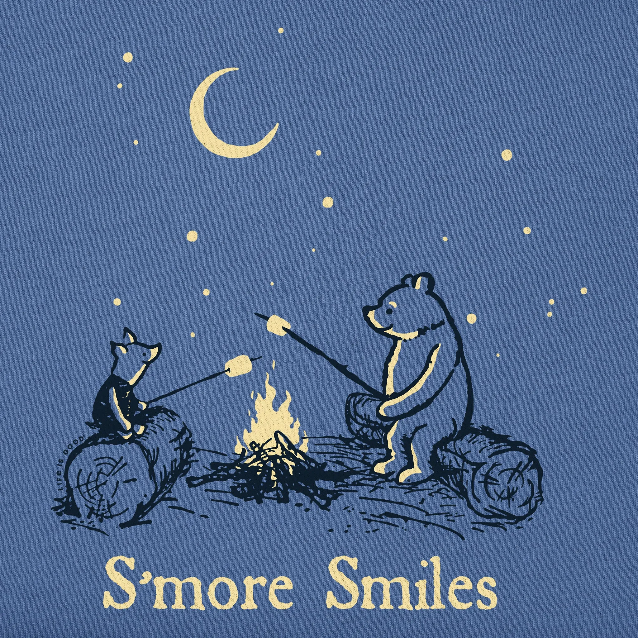 Kids S'more Smiles Winnie Short Sleeve Crusher Tee Life is Good