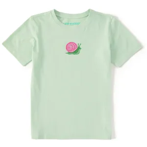 Kids Snail Mini Short Sleeve Crusher Tee Life is Good