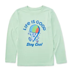 Kids Snow Cone Stay Cool Long Sleeve Sun Crusher Tee Life is Good