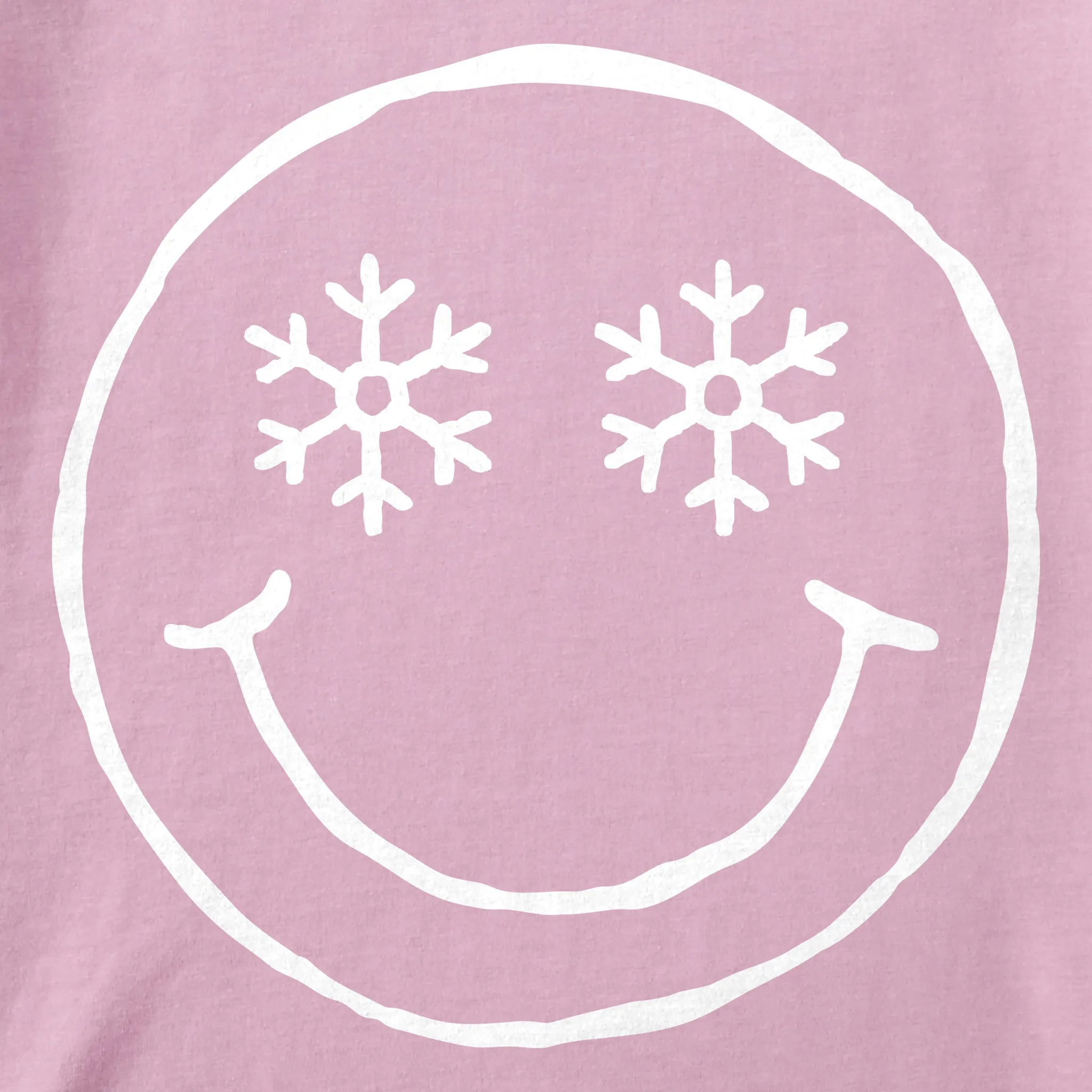 Kids Snowflake Smile Short Sleeve Crusher Tee Life is Good