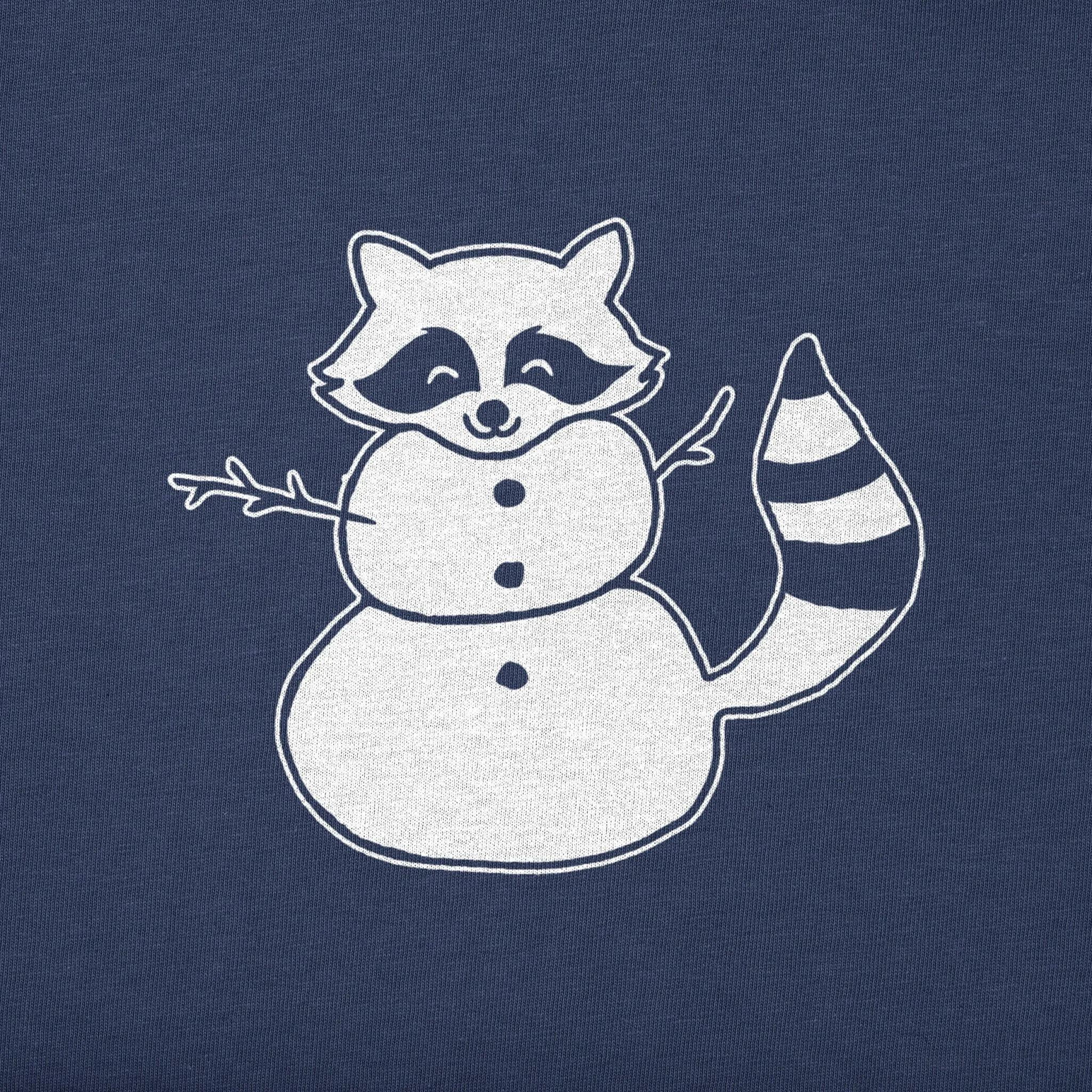Kids Snowman Raccoon Short Sleeve Crusher Tee Life is Good