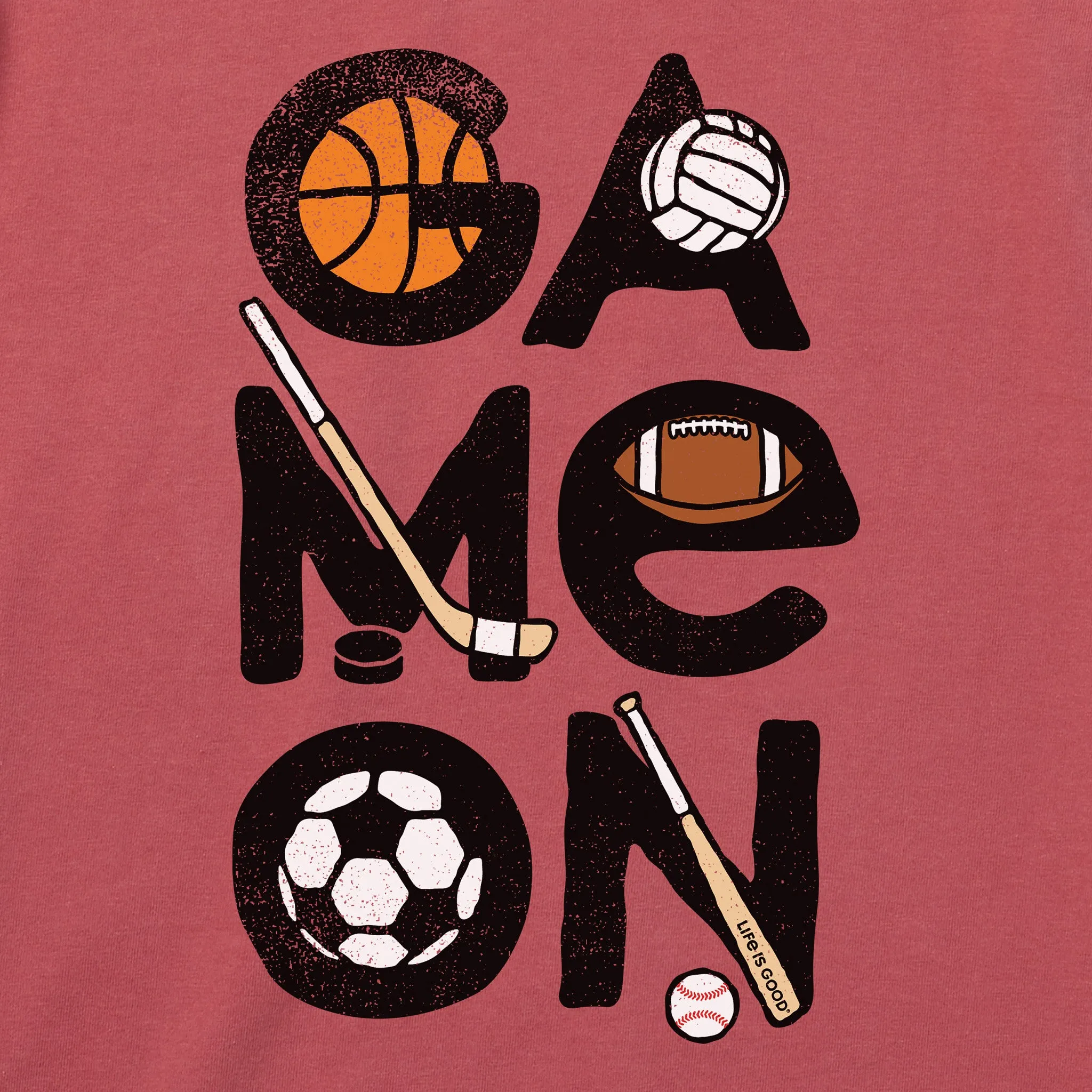 Kids Sport Game On Short Sleeve Crusher Tee Life is Good