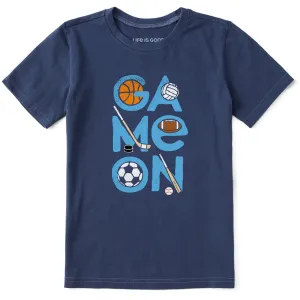 Kids Sport Game On Short Sleeve Crusher Tee Life is Good