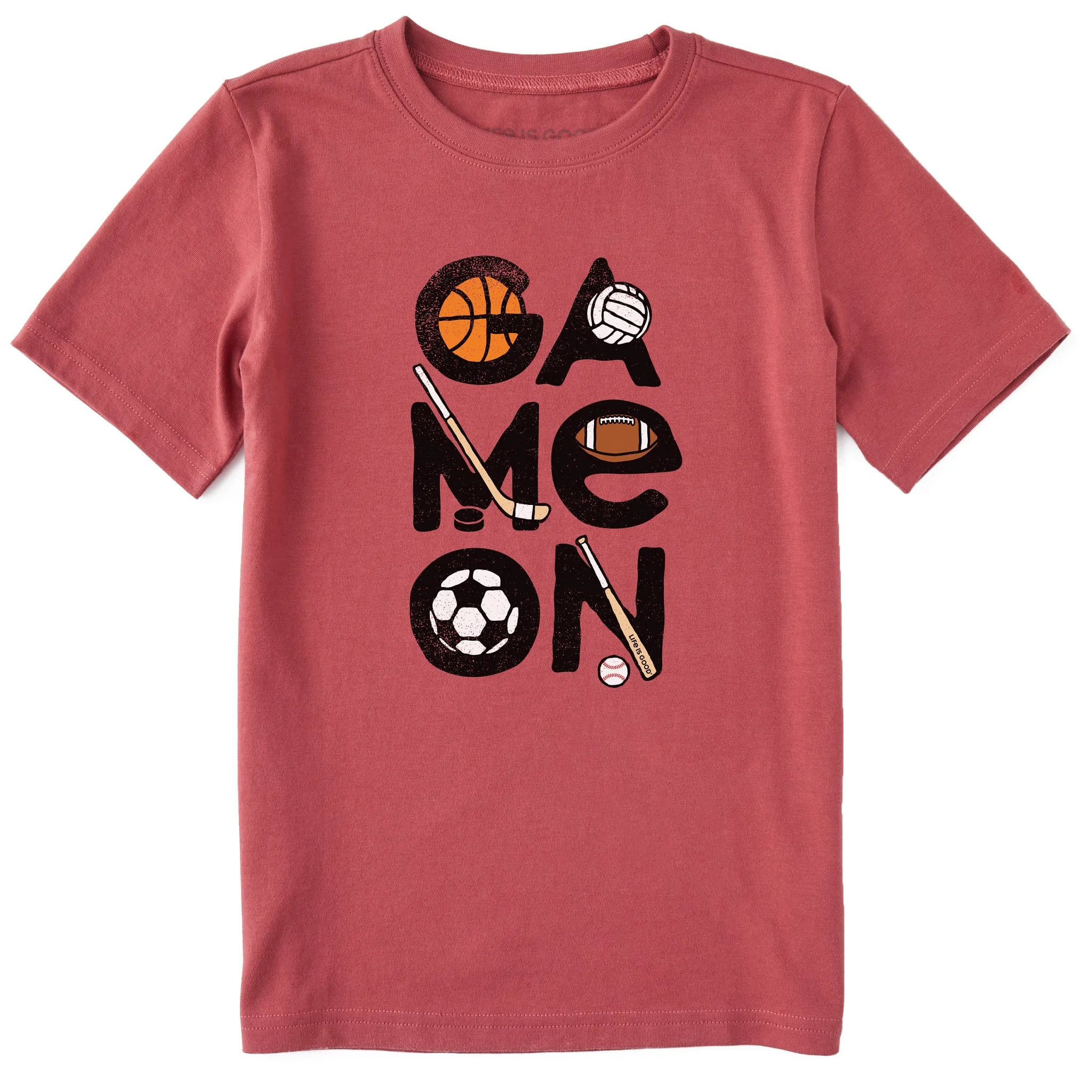 Kids Sport Game On Short Sleeve Crusher Tee Life is Good