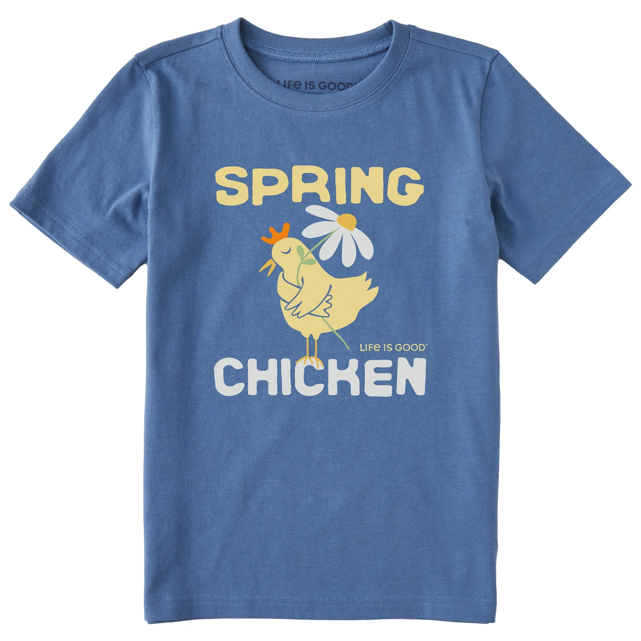 Kids Spring Chicken Short Sleeve Crusher Tee Life is Good