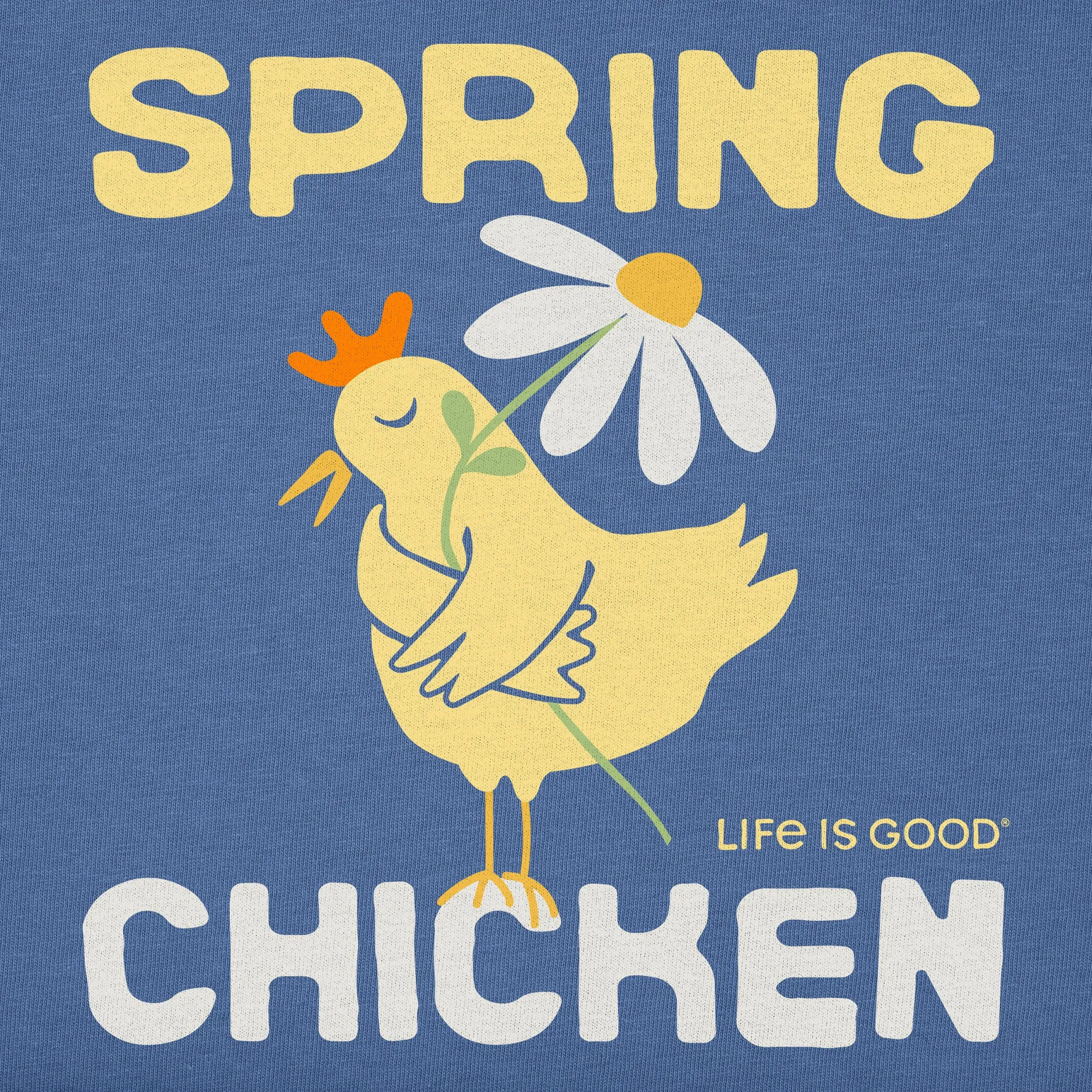 Kids Spring Chicken Short Sleeve Crusher Tee Life is Good