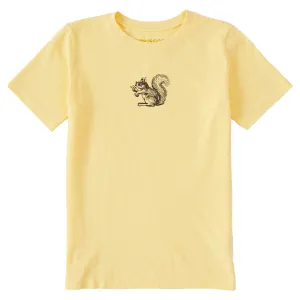 Kids Squirrel Mini Short Sleeve Crusher Tee Life is Good