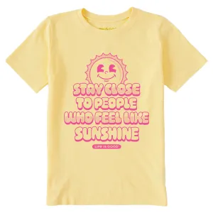 Kids Stay Close to Sunshine Short Sleeve Crusher Tee Life is Good