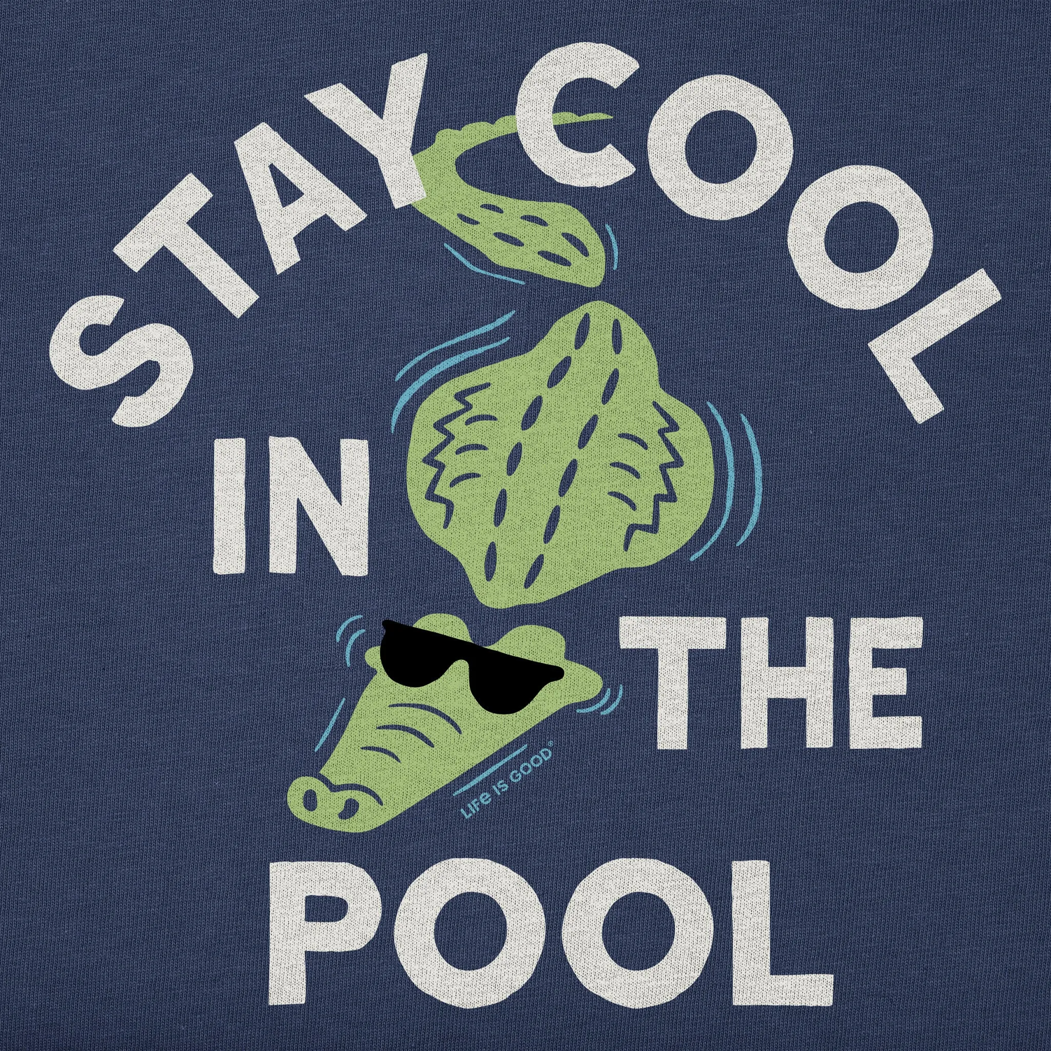 Kids Stay Cool in the Pool Short Sleeve Crusher Tee Life is Good