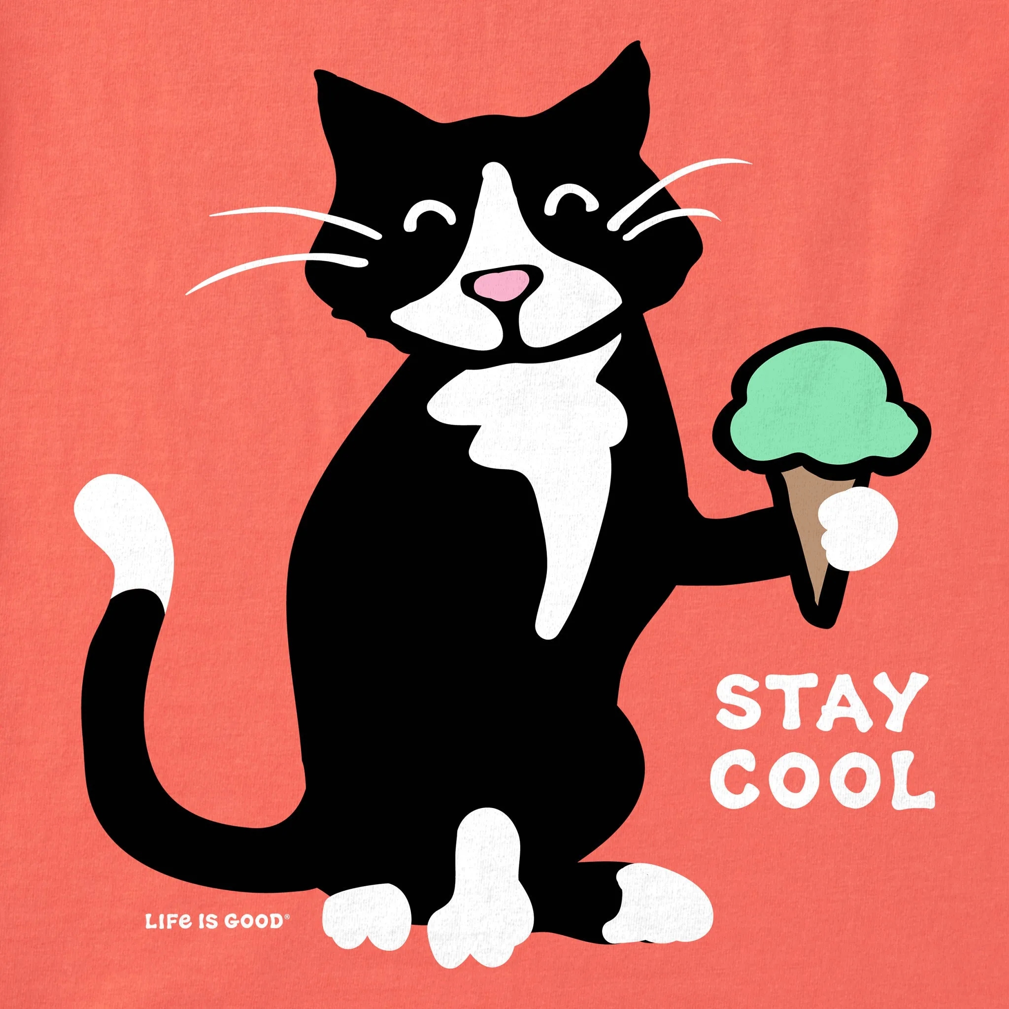 Kids Stay Cool Tuxedo Al Short Sleeve Crusher Tee Life is Good