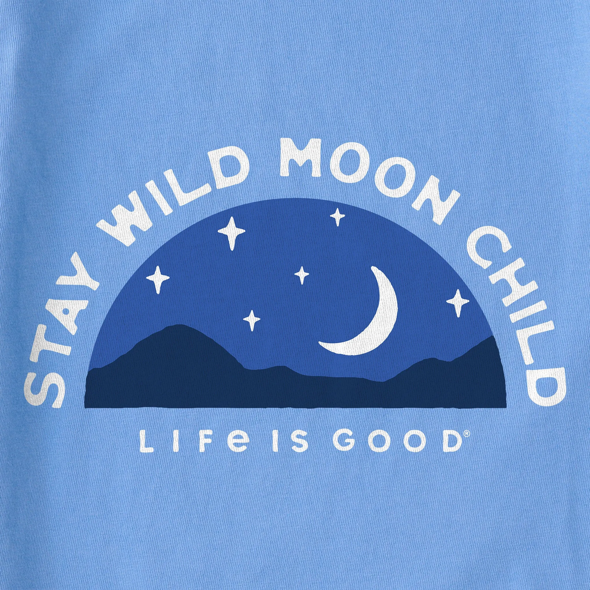 Kids Stay Wild Moon Child Landscape Short Sleeve Crusher Tee Life is Good